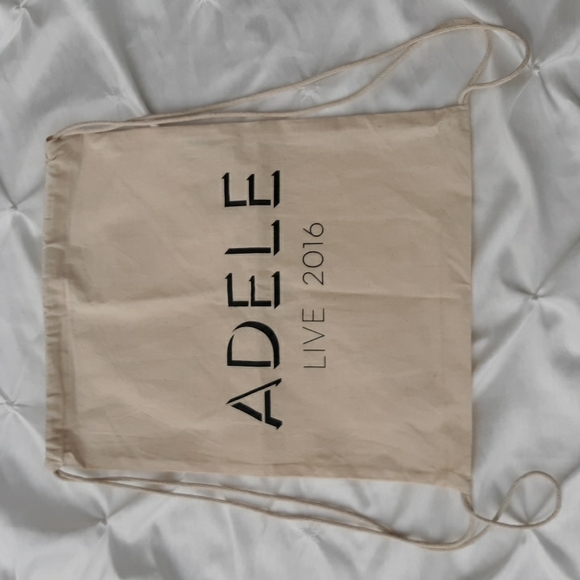 Adele Live 2016 Concert Cotton Drawstring Bag Backpack - Picture 3 of 14
